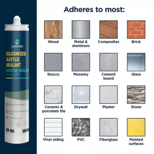 colored silicone acrylic caulk and sealant