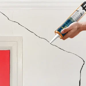 silicone acrylic caulk for filling crack gaps