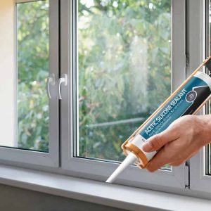 sealing window silicone caulk