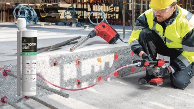 concrete anchor bolt adhesive